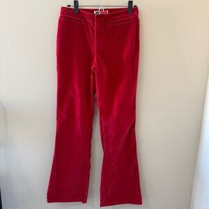 Vintage Red Velvet Hipster Flare Pants Arizona Jean Co Womens Juniors 3 Y2K 90s
